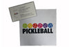 Microfiber Cleaning Cloth with Pickleball Patterns in Pouch