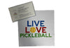 Microfiber Cleaning Cloth with Pickleball Patterns in Pouch