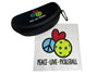 Pickleball Sunglass Case and Matching Microfiber Cloth