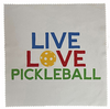 Microfiber Cleaning Cloth with Pickleball Patterns in Pouch